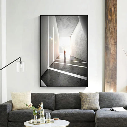 Modern Abstract Style Architectural Fashion Inspirational Wall art Fine Art Canvas Prints Pictures For Living Room Home Office Loft Space Decor