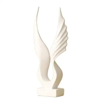 Golden Angel Wings Sculpture Hand Crafted Resin Statue For Living Room Coffee Table Sideboard Mantelpiece Light Luxury Nordic Home Decor Accessories