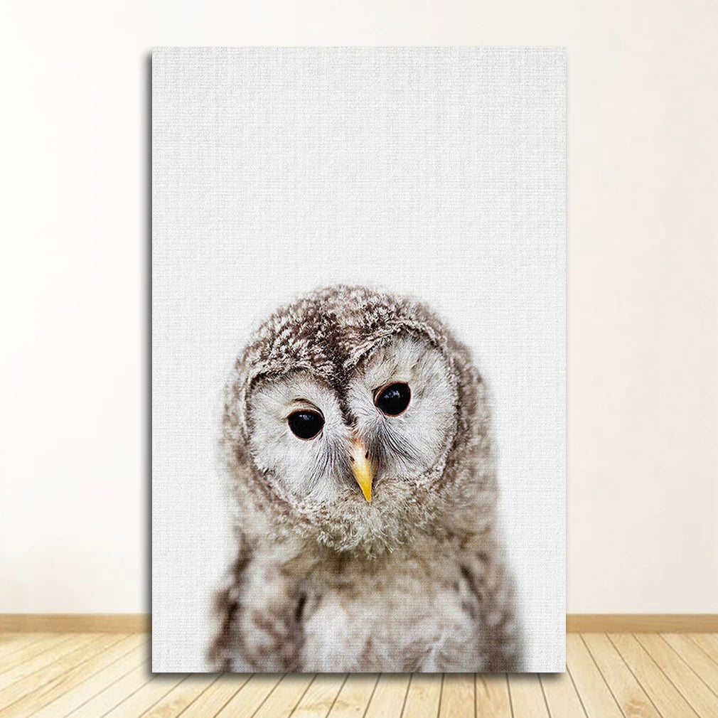 Bear Bunny Elephant Baby Animals Posters Wall Art Fine Art Canvas Prints Cute Pictures For Baby's Room Children's Room Nordic Nursery Art Decor 2025