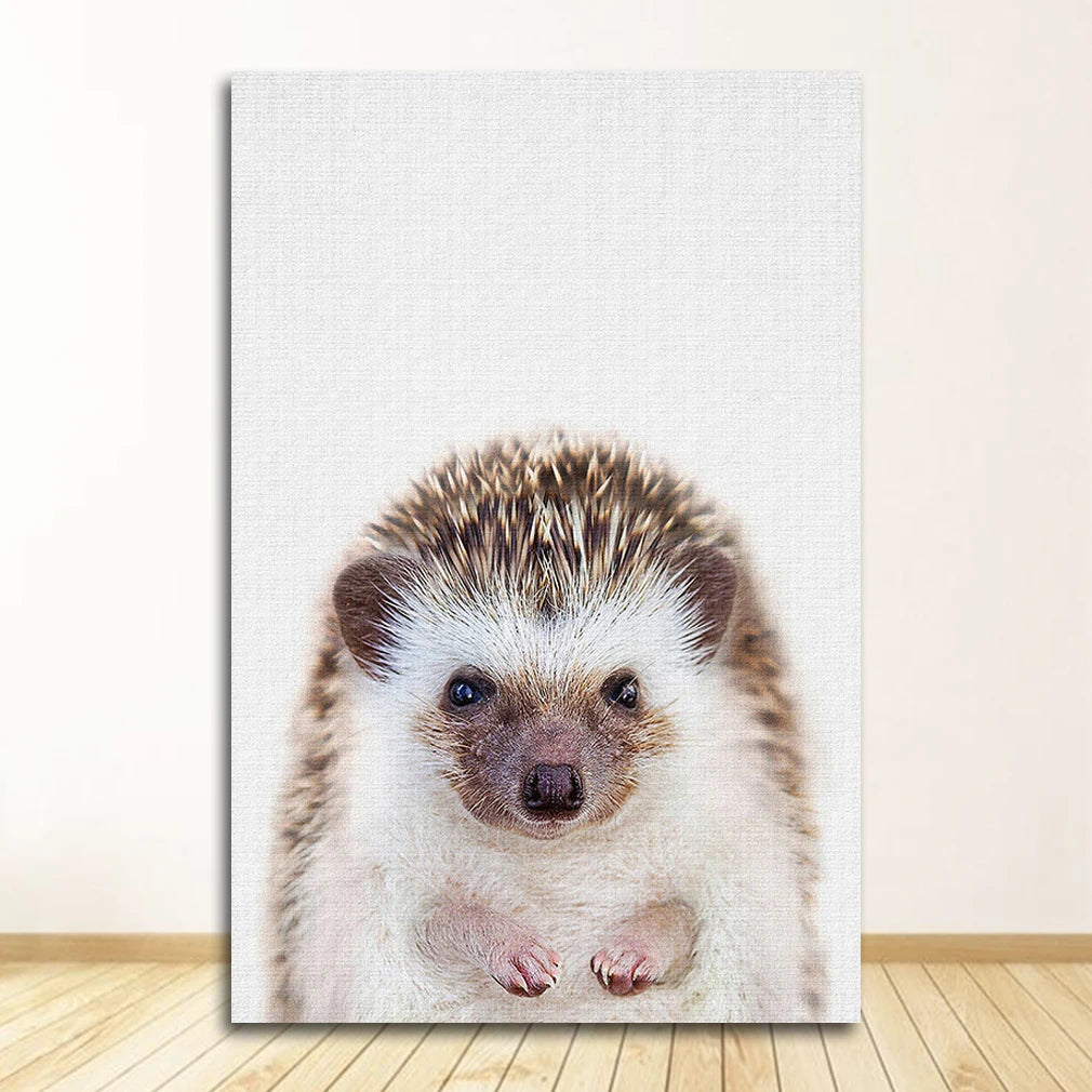 Bear Bunny Elephant Baby Animals Posters Wall Art Fine Art Canvas Prints Cute Pictures For Baby's Room Children's Room Nordic Nursery Art Decor 2025