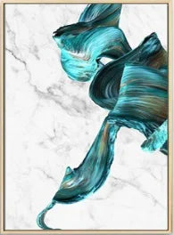 Modern Abstract Flowing Jade Silk Wall Art Fine Art Canvas Prints Auspicious Pictures For Luxury Living Room Kitchen Dining Room Hotel Room Art Decor