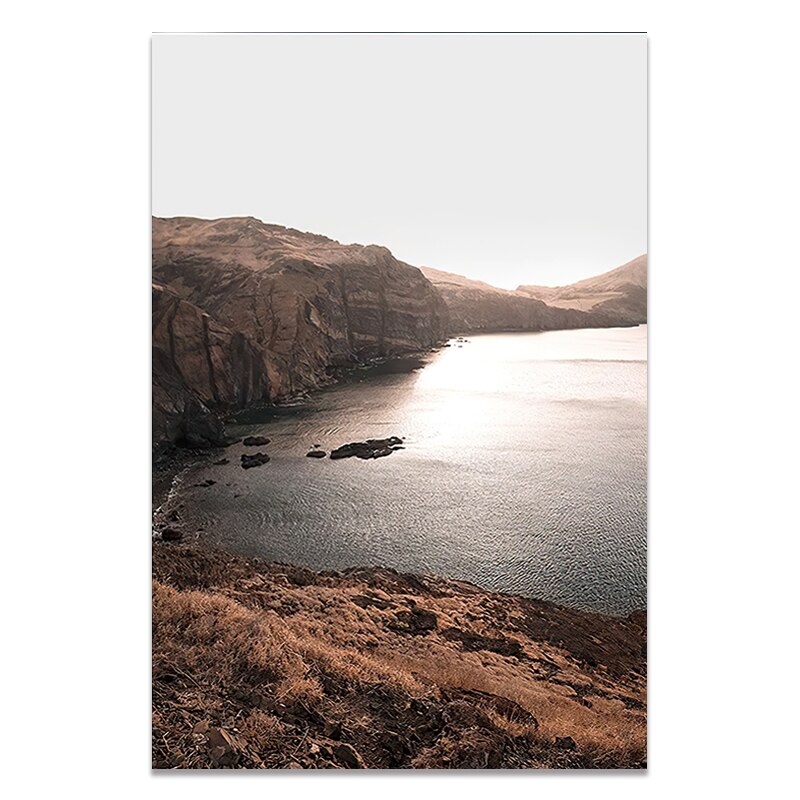 Mountain Lake Wilderness Landscape Wall Art Fine Art Canvas Prints Inspirational Pictures For Living Room Home Office Wall Decor