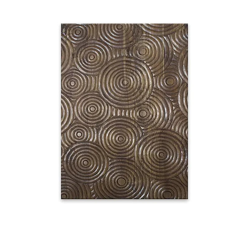 Golden Black Wood Tree Rings Wall Art Fine Art Canvas Prints Modern Abstract Pictures For Urban Loft Luxury Living Room Decor