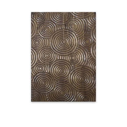 Golden Black Wood Tree Rings Wall Art Fine Art Canvas Prints Modern Abstract Pictures For Urban Loft Luxury Living Room Decor