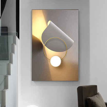 Modern Aesthetics Architectural Abstract Geometric Wall Art Fine Art Canvas Prints Pictures For Luxury Apartment Living Room Home Office Interior Decor