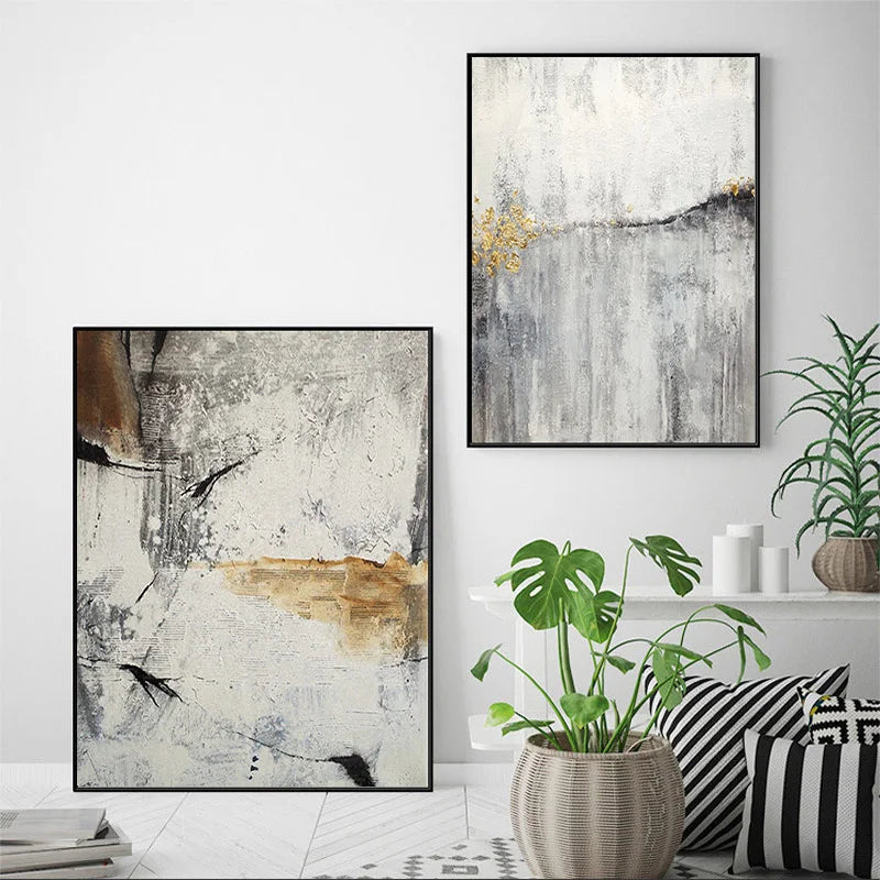 Neutral Colors Urban Abstract Wall Art Fine Art Canvas Prints Pictures For Living Room Dining Room Bedroom Art For Contemporary Interiors 2025