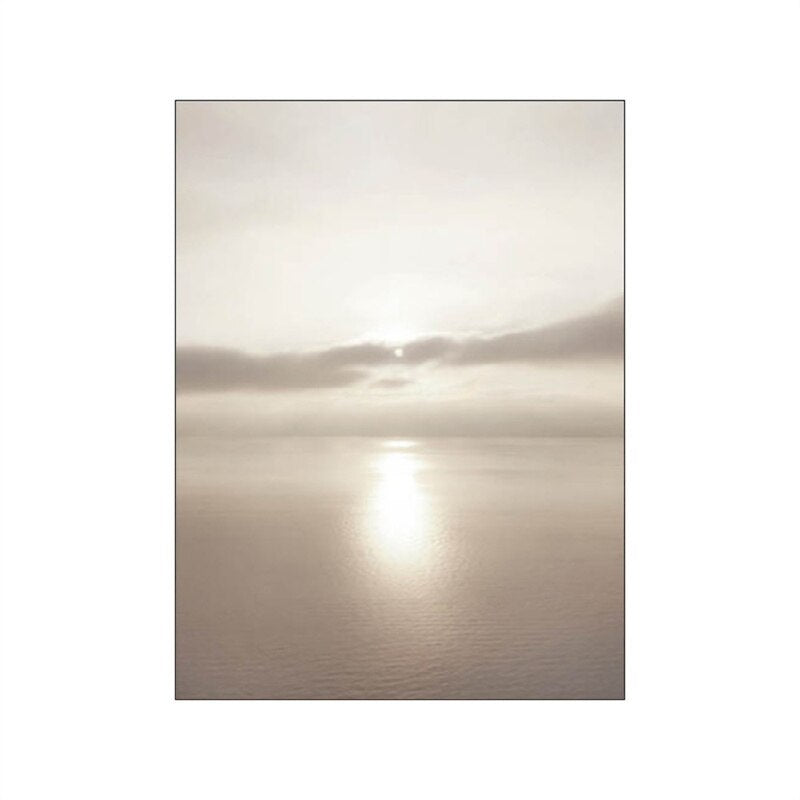 Dandelion Beach Sunset Simple Landscape Wall Art Fine Art Canvas Prints Lifestyle Pictures Of Nature For Living Room Bedroom Decor