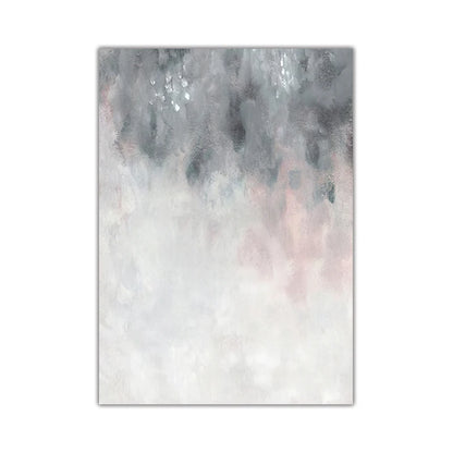 Abstract Shades Of Pink Gray Minimalist Wall Art Fine Art Canvas Prints Pictures For Modern Apartment Living Room Art Decor