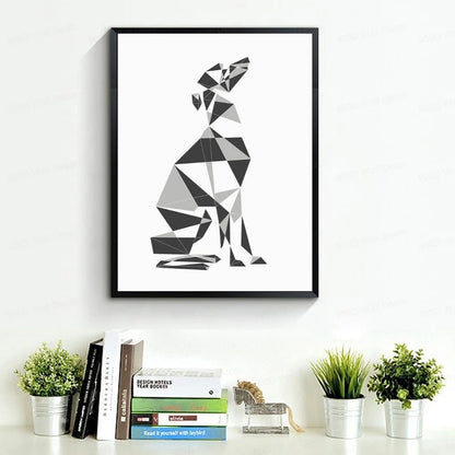 All You Need Is Love And A Dog Simple Black White Wall Art Poster Greyhound Nordic Wall Art Canvas Print Pictures For Living Room