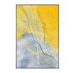 Abstract Blue Yellow Gray Marble Print Wall Art Fine Art Canvas Prints Pictures For Modern Apartment Living Room Home Office Art Decor