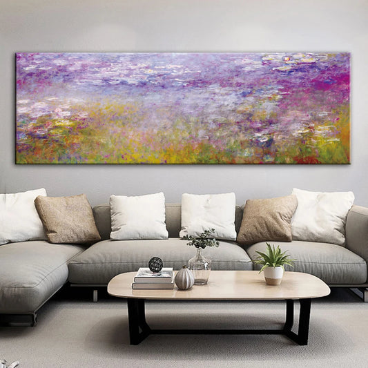 Famous Impressionist Paintings Wall Art Fine Art Canvas Print Colorful Floral Wide Format Picture For Living Room Above The Sofa Picture For Above The Bed