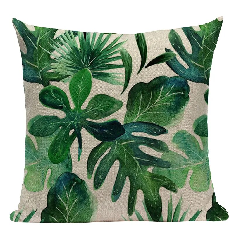 Leaf clearance print cushions