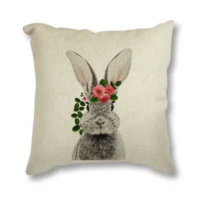 Bunny Tails Cute Nordic Animals Cushion Covers 45x45cm Pillow Covers For Sofa Cushions Simple Home Decor For Bedroom Living Room Throw Cushions