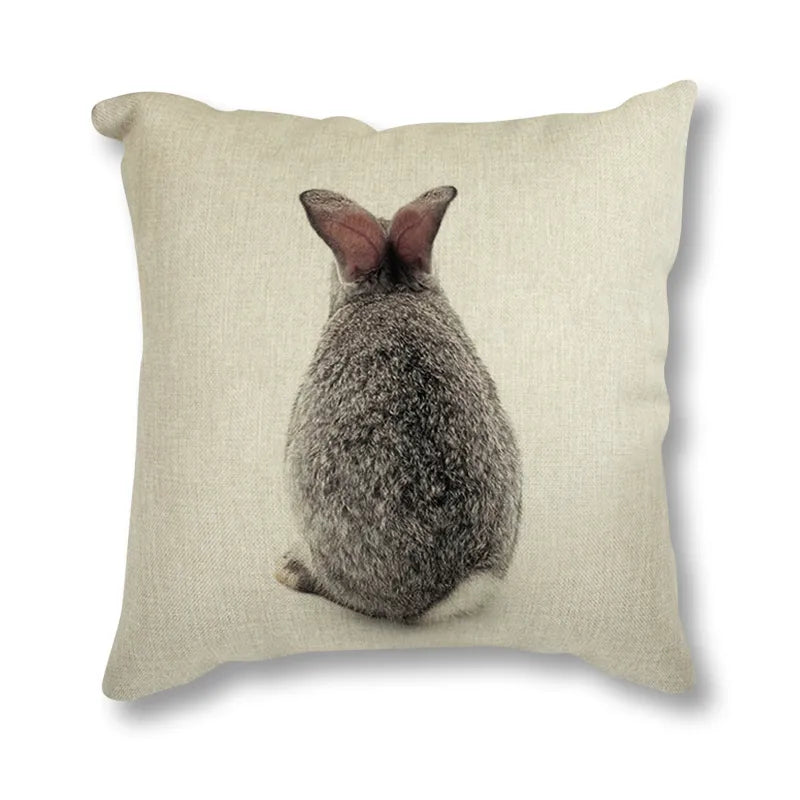 Bunny Tails Cute Nordic Animals Cushion Covers 45x45cm Pillow Covers For Sofa Cushions Simple Home Decor For Bedroom Living Room Throw Cushions