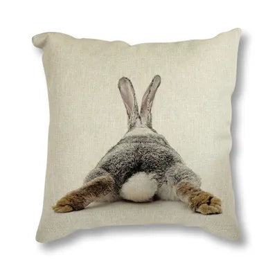 Bunny Tails Cute Nordic Animals Cushion Covers 45x45cm Pillow Covers For Sofa Cushions Simple Home Decor For Bedroom Living Room Throw Cushions
