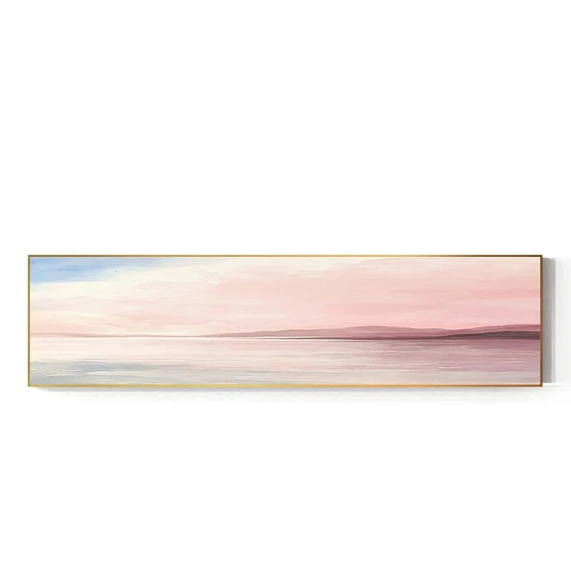 Pastel Blue Pink Purple Abstract Landscape Wall Art Fine Art Canvas Prints Wide Format Pictures For Bedroom Above The Bed Or Above The Sofa
