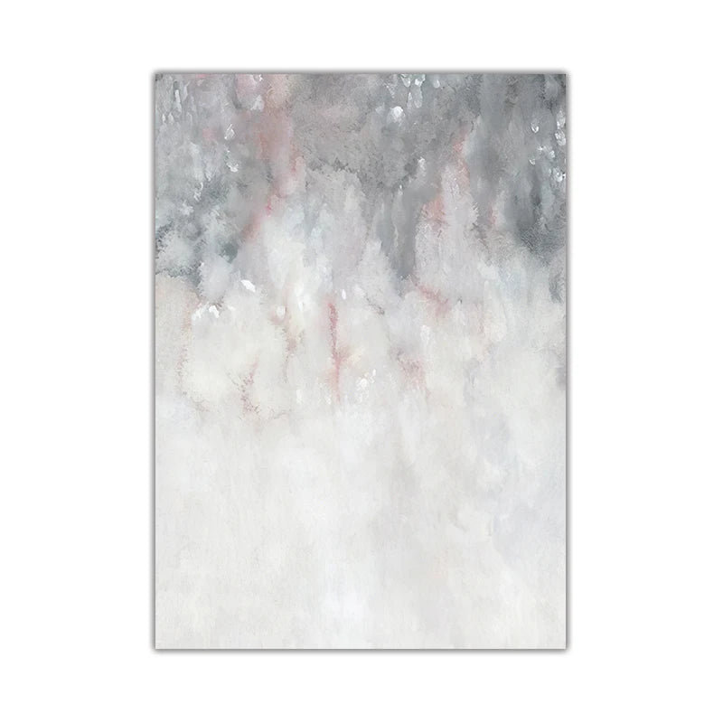 Abstract Shades Of Pink Gray Minimalist Wall Art Fine Art Canvas Prints Pictures For Modern Apartment Living Room Art Decor