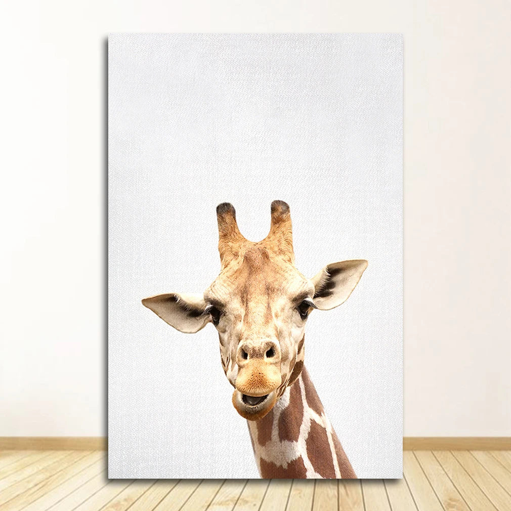 Bear Bunny Elephant Baby Animals Posters Wall Art Fine Art Canvas Prints Cute Pictures For Baby's Room Children's Room Nordic Nursery Art Decor 2025