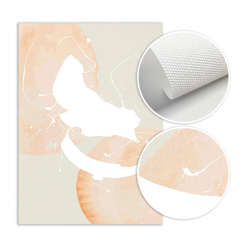 Minimalist Pastel Watercolor Wall Art Fine Art Canvas Prints Modern Abstract Nordic Pictures For Living Room Bedroom Art Decor