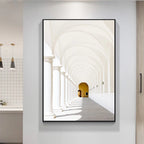 Abstract Architectural Abyss Black And White Wall Art Fine Art Canvas Prints Modern Pictures For Living Room Office Contemporary Home Decor