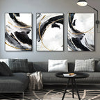 Abstract Shades Of Black Grey Wall Art Fine Art Canvas Prints Modern Nordic Pictures For Living Room Bedroom Scandinavian Home Styling