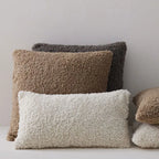 Neutral Colors Cosy Plush Fabric Nordic Cushion Covers For Sofa Throw Cushions For Living Room Bedroom Scandinavian Home Decor