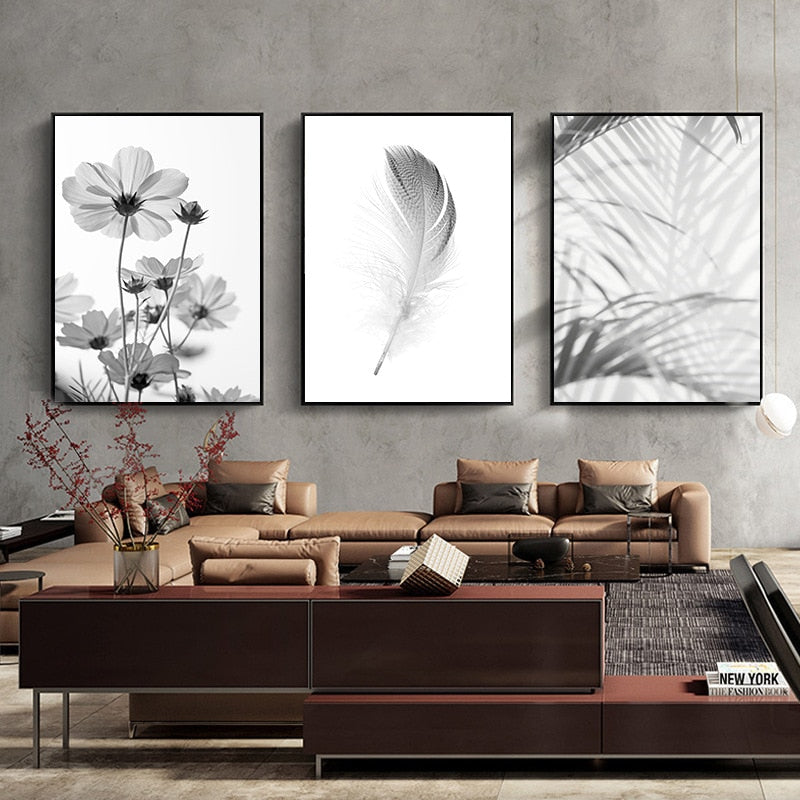Life Is Beautiful Inspirational Wall Art Black White Fine Art Canvas Prints Simple Nature Pictures For Living Room Bedroom Home Office Decor