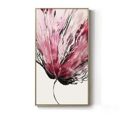 Modern Colorful Big Floral Abstract Wall Art Fine Art Canvas Prints Pictures For Living Room Entrance Hall Home Office Art Decor