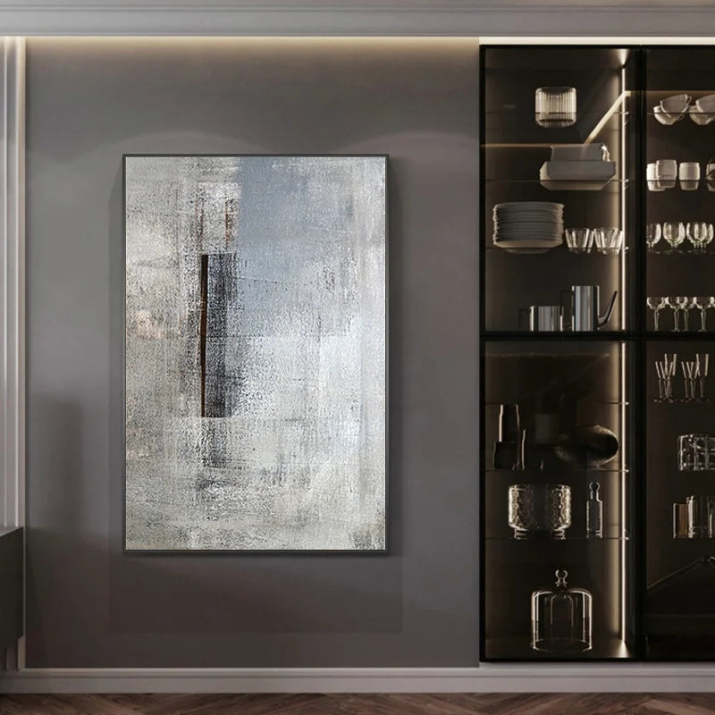 Black White Grey Urban Abstract Wall Art Fine Art Canvas Prints Pictures For Loft Apartment Living Room Dining Room Foyer Art For Modern Living