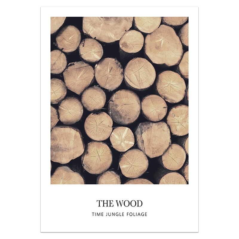 Scandinavian Forest Landscape Wall Art Fine Art Rustic Nordic Nature Tree Rings Deer Canvas Wood Prints Minimalist Pictures For Modern Country Home Decor