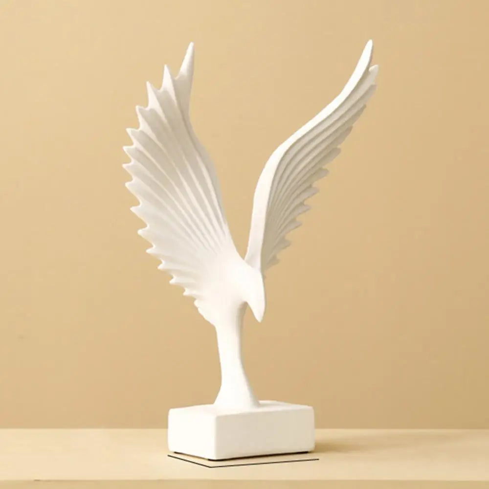 Golden Angel Wings Sculpture Hand Crafted Resin Statue For Living Room Coffee Table Sideboard Mantelpiece Light Luxury Nordic Home Decor Accessories