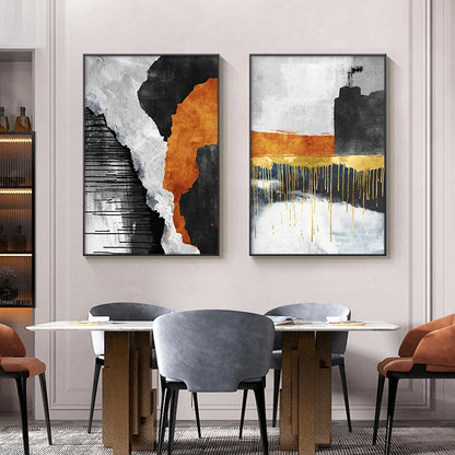 Striking Color Schemes Contemporary Abstract Wall Art Fine Art Canvas Prints Centerpiece Pictures For Urban Apartment Living Room Art For Modern Living