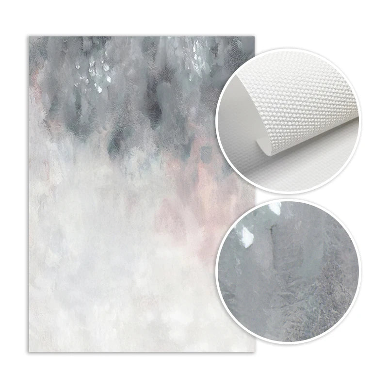 Abstract Shades Of Pink Gray Minimalist Wall Art Fine Art Canvas Prints Pictures For Modern Apartment Living Room Art Decor