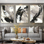Abstract Shades Of Black Grey Wall Art Fine Art Canvas Prints Modern Nordic Pictures For Living Room Bedroom Scandinavian Home Styling