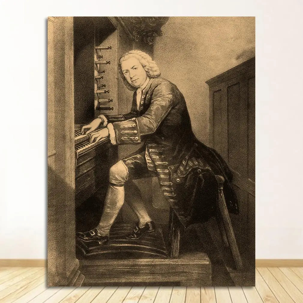 Vintage Vogue Retro Bach Music Art Posters Wall Art Fine Art Canvas Prints Pictures For Living Room Dining Room Inspirational Home Decor 2025 003