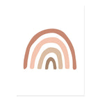 Cute Fawn Deer Wild One Rainbow Nursery Wall Art Fine Art Canvas Prints Nordic Pictures For Nursery Room Baby's Bedroom Wall Art Decor