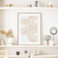 Beige White Minimalist Geometric Line Art Wall Art Fine Art Canvas Prints Elegant Abstract Pictures For Living Room Home Office Decor