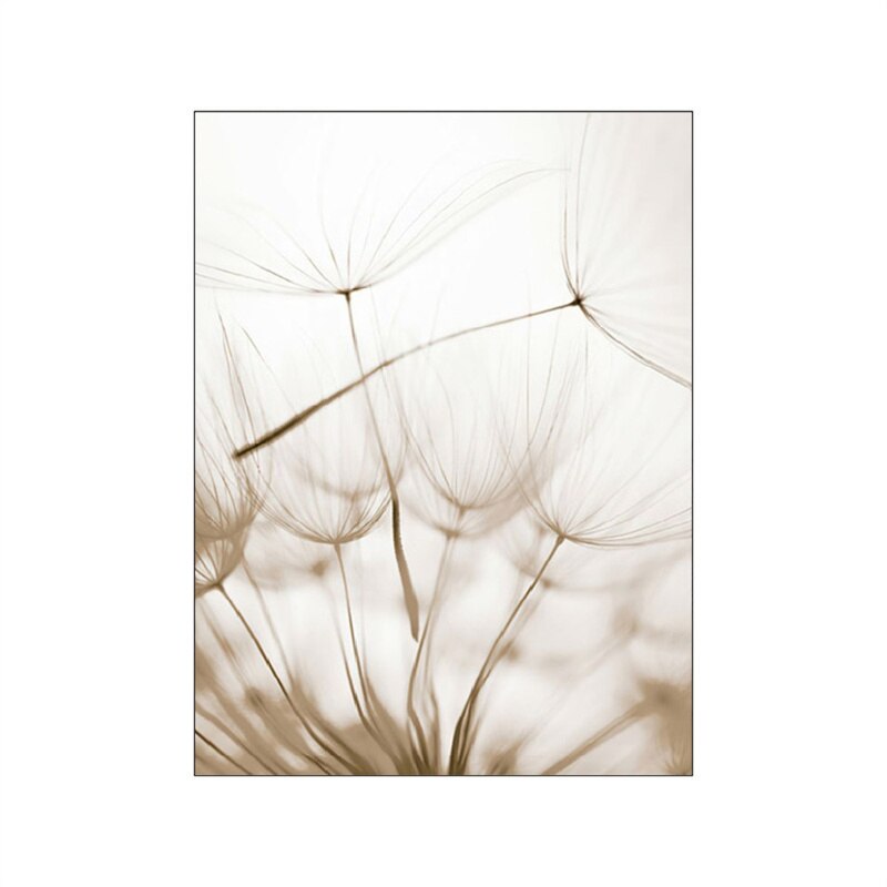 Dandelion Beach Sunset Simple Landscape Wall Art Fine Art Canvas Prints Lifestyle Pictures Of Nature For Living Room Bedroom Decor