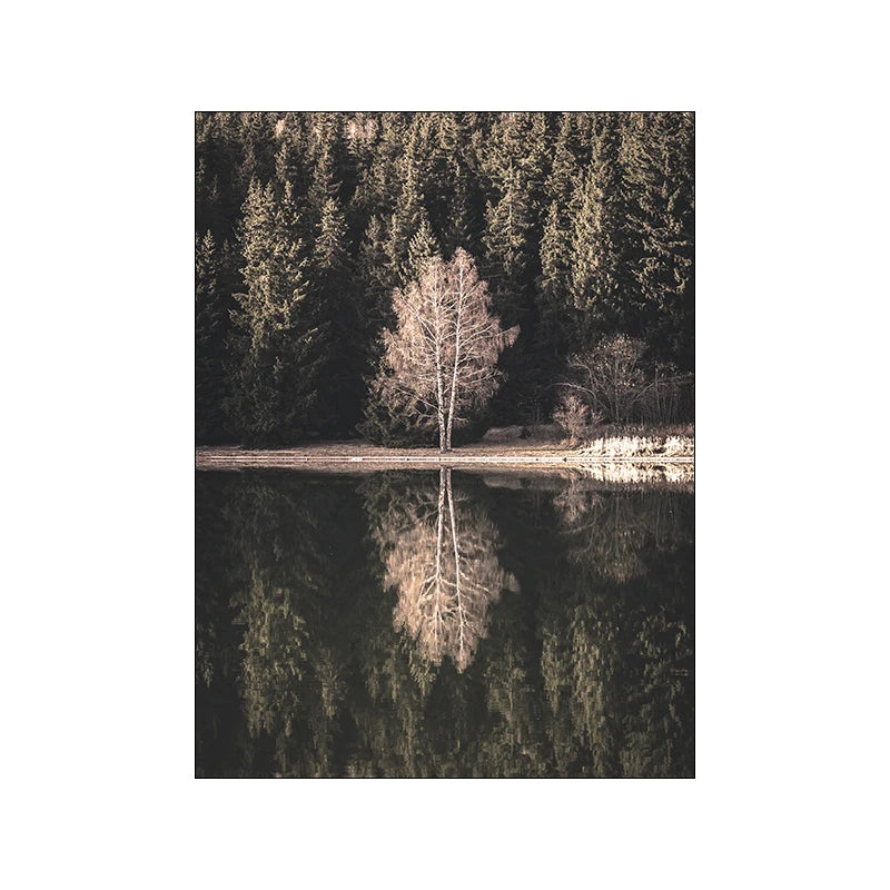 Home Sweet Home Rustic Woodland Forest Lake Landscape Gallery Wall Art Fine Art Canvas Prints Pictures Of Calm For Living Room Decor