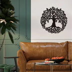 Intricate Tree Of Life Metal Wall Art 3d Iron Crafted Metal Wall Decoration For Living Room Dining Room Creative Nordic Home Decor