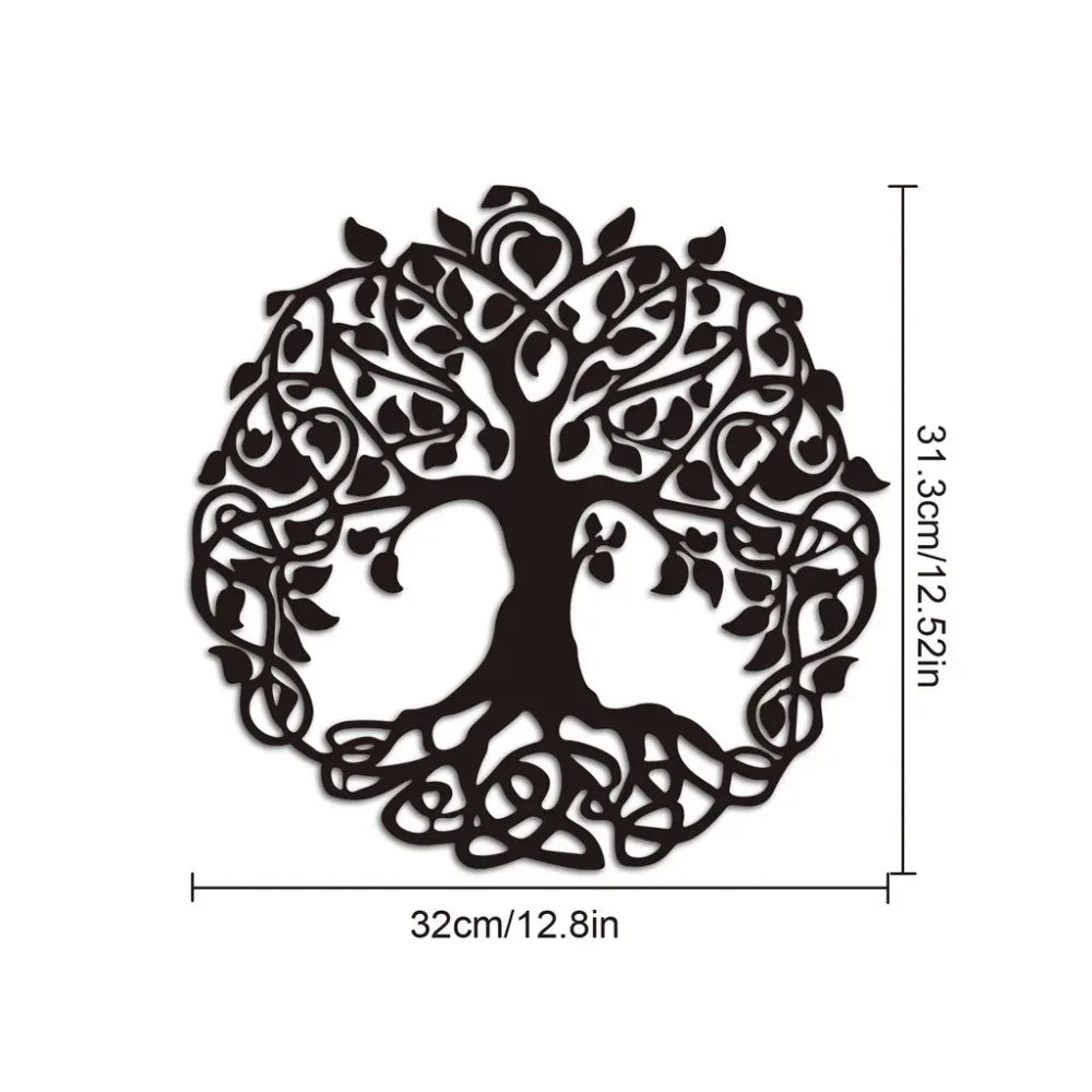 Intricate Tree Of Life Metal Wall Art 3d Iron Crafted Metal Wall Decoration For Living Room Dining Room Creative Nordic Home Decor