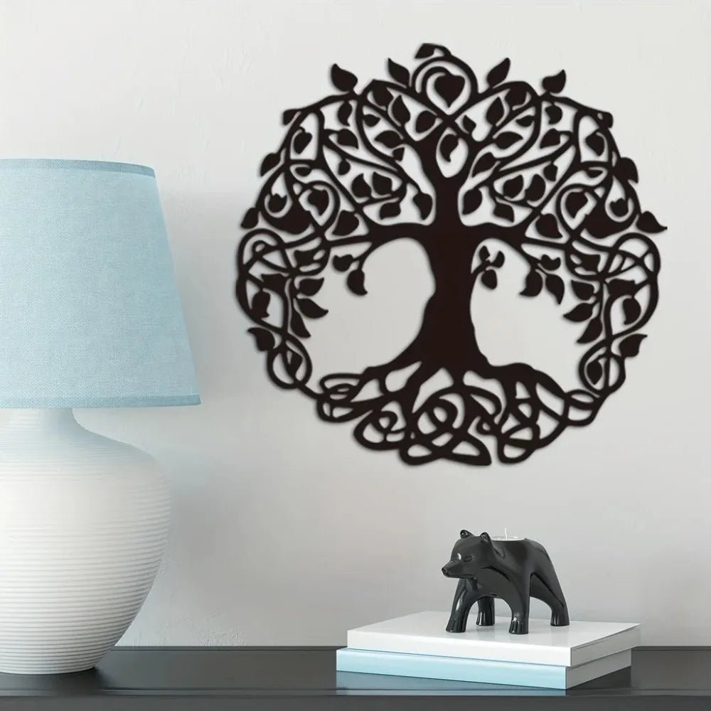 Intricate Tree Of Life Metal Wall Art 3d Iron Crafted Metal Wall Decoration For Living Room Dining Room Creative Nordic Home Decor