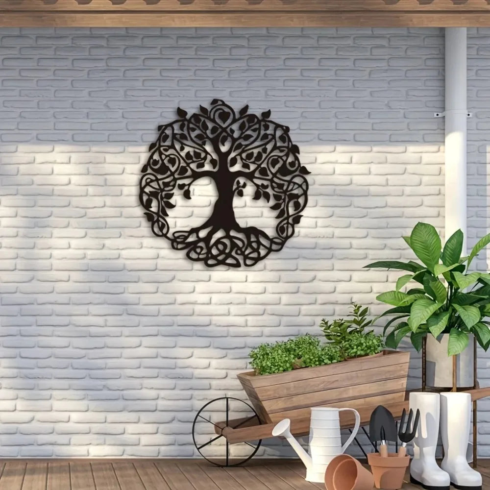 Intricate Tree Of Life Metal Wall Art 3d Iron Crafted Metal Wall Decoration For Living Room Dining Room Creative Nordic Home Decor