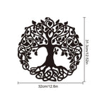 Intricate Tree Of Life Metal Wall Art 3d Iron Crafted Metal Wall Decoration For Living Room Dining Room Creative Nordic Home Decor