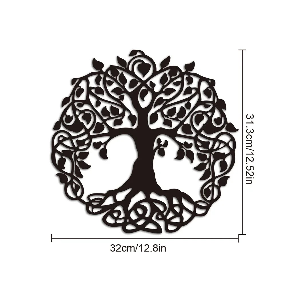 Intricate Tree Of Life Metal Wall Art 3d Iron Crafted Metal Wall Decoration For Living Room Dining Room Creative Nordic Home Decor