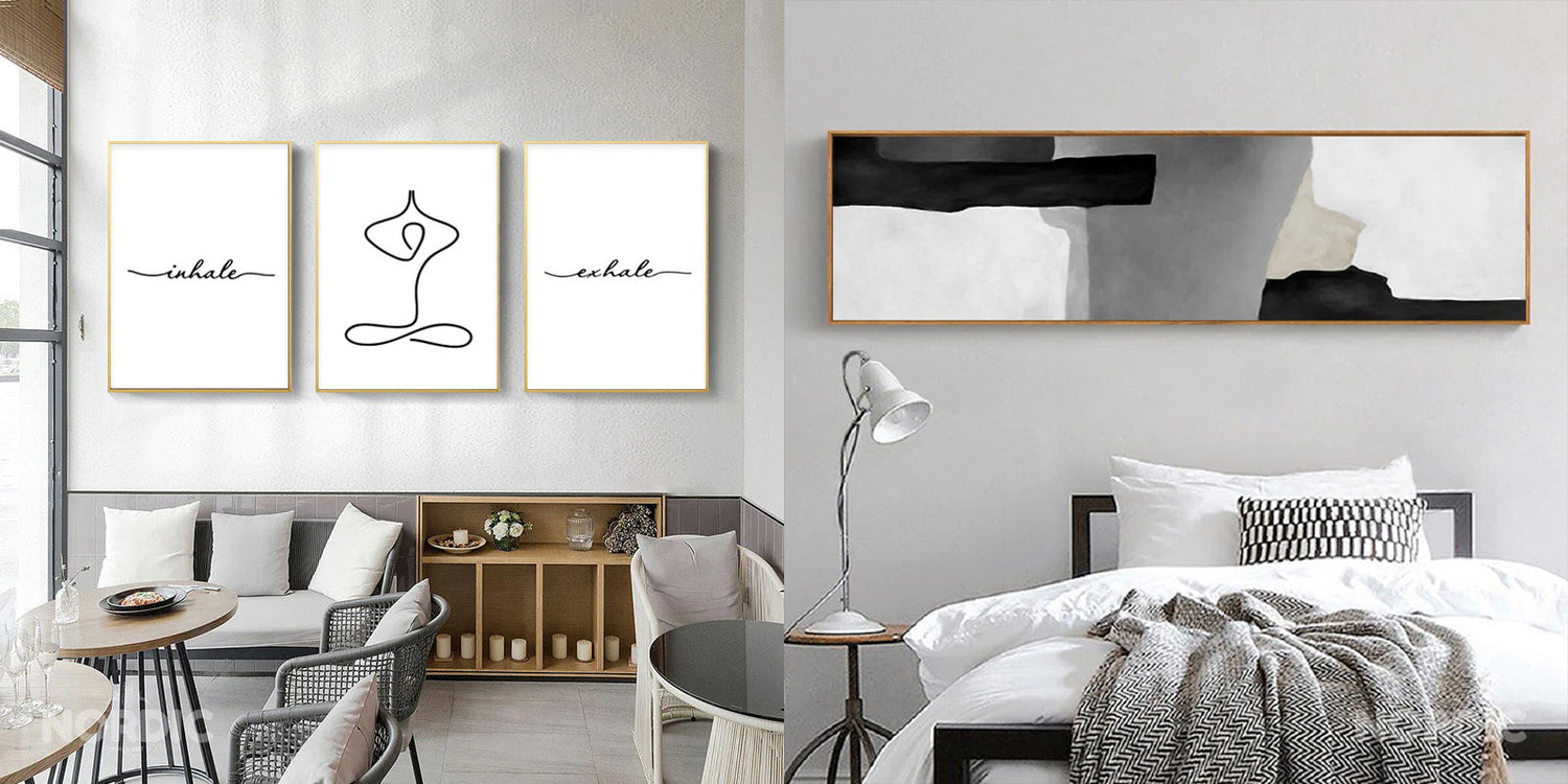 Keep it simple yet stylish with Nordic Wall Art Black & White wall art collections, because when it comes to contemporary interiors, black & white is always in style