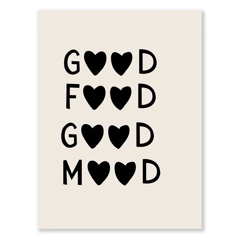 Kitchen Cooking Love Quotes Wall Art Fine Art Canvas Prints Minimalist Modern Typographic Posters Pictures For Kitchen Dining Room Cafe Art Decor 2025 