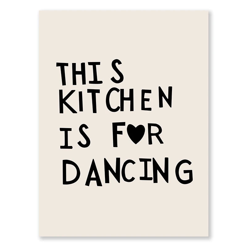 Kitchen Cooking Love Quotes Wall Art Fine Art Canvas Prints Minimalist Modern Typographic Posters Pictures For Kitchen Dining Room Cafe Art Decor 2025 