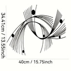 Decorative design with measurements on a white background