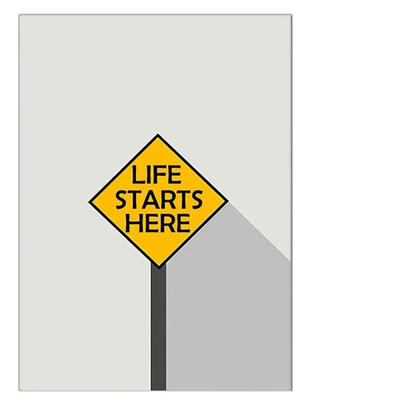 Let Your Light Shine Inspirational Quotes Wall Art Yellow Black Canvas Prints Daily Mantra Positivity Posters Pictures For Living Room Bedroom Study Room Art Decor